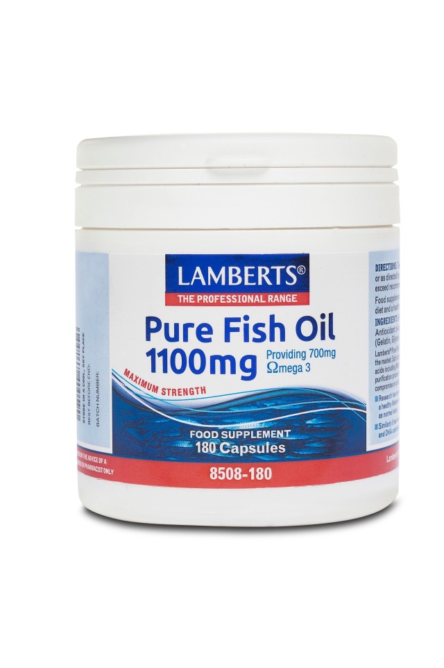 LAMBERTS PURE FISH OIL 1100MG (EPA) 180CAPS (Ω3)