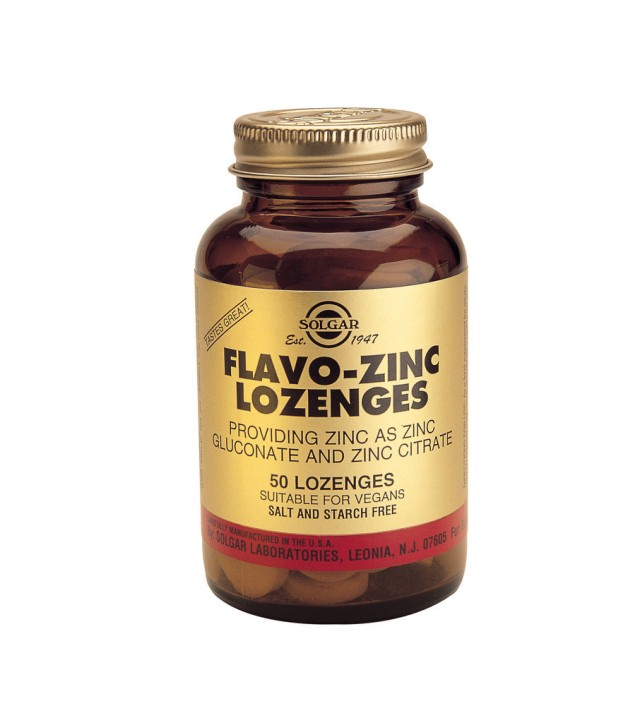 SOLGAR FLAVO-ZINC 23mg lozenges 50s 