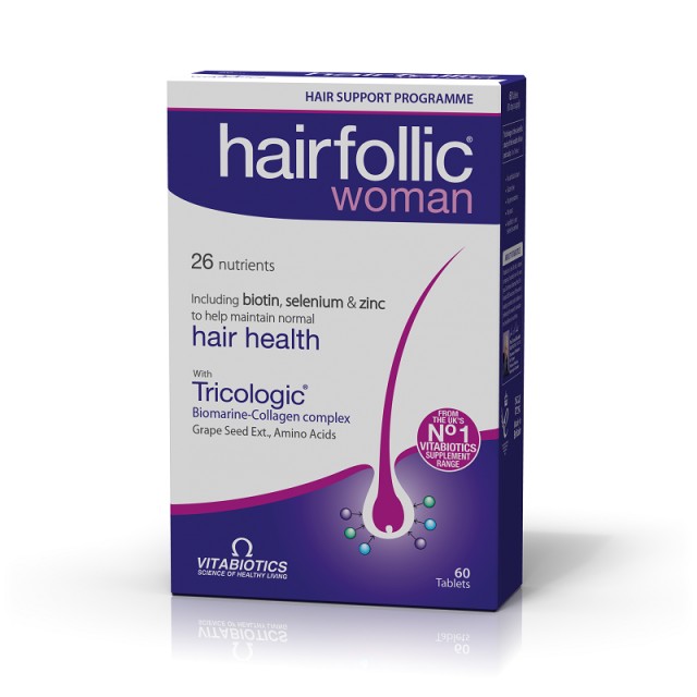 Vitabiotics Hairfollic Woman Hair Health with Tricologic 60 ταμπλέτες