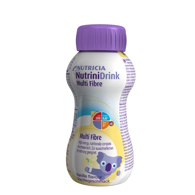 Nutricia Nutrini Drink Multi Fibre Θρεπτικό Συμπλήρωμα Διατροφής Φυτικών Ινών για Παιδιά άνω του 1 Έτους με Γεύση Βανίλια 200ml