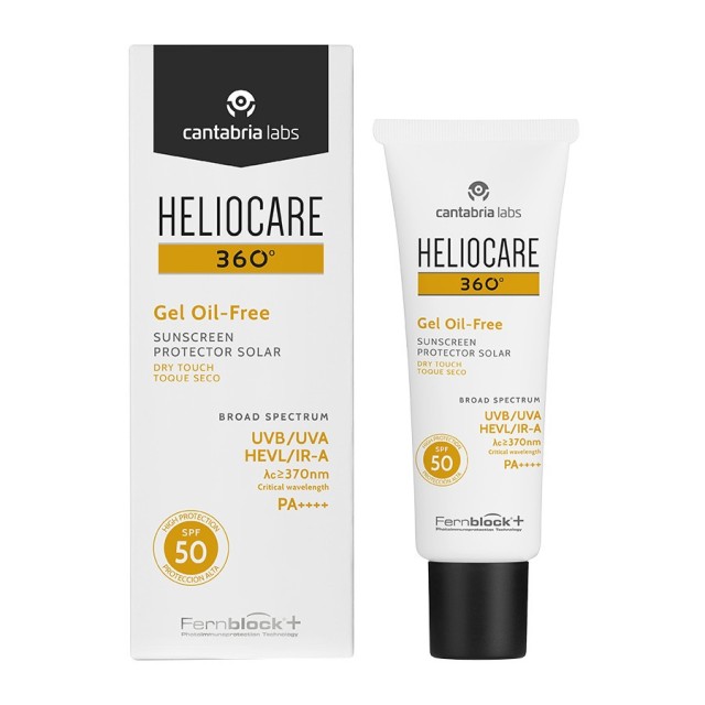 Heliocare 360 Gel Oil-Free Dry Touch Αντηλιακό Gel Προσώπου SPF50 50ml