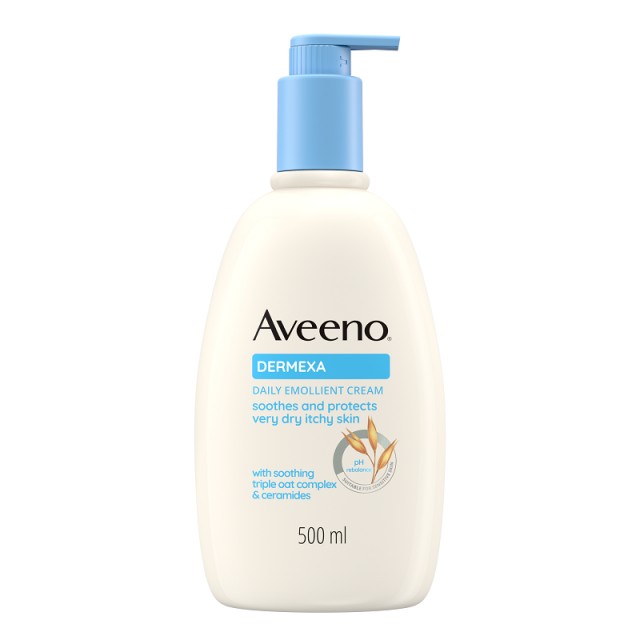 Aveeno Dermexa Emollient Cream Ενυδατική Κρέμα Σώματος Καθημερινής Χρήσης 500ml