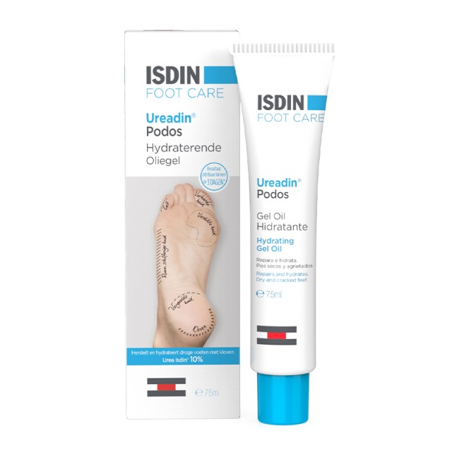 ISDIN Ureadin Podos Gel Oil - Θεραπεία για ξηρά και σκασμένα πόδια