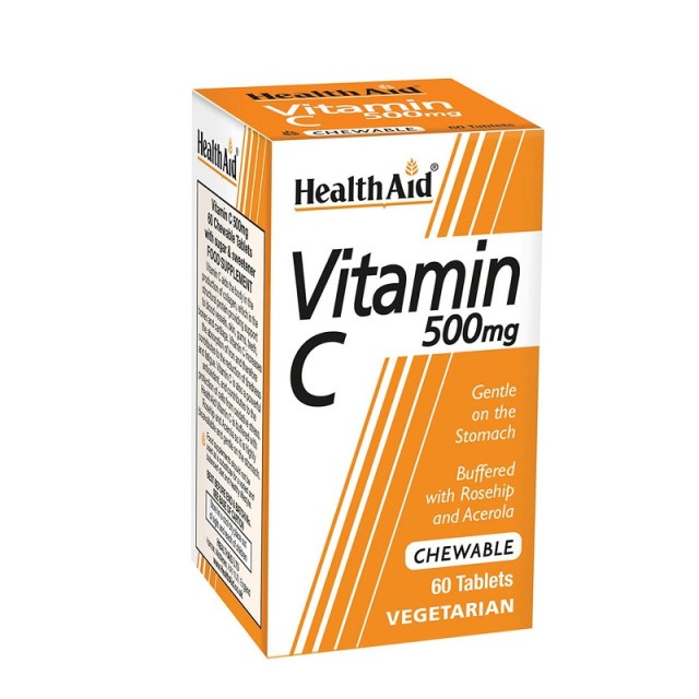 Health Aid Vitamin C 500mg Chewable 60 μασώμενες ταμπλέτες