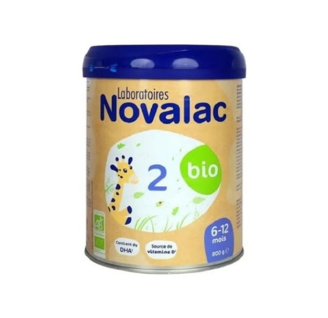 Novalac 2 Bio Βιολογικό Γάλα Σε Σκόνη Ηλικίας 6-12 Μηνών 800gr