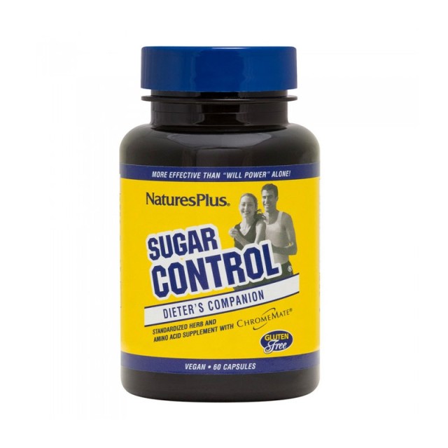 Natures Plus Control Sugar 60 φυτικές κάψουλες