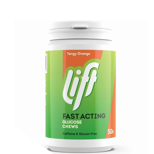 Gluco Lift Fast Acting Glucose Tangy Orange 50 μασώμενα δισκία