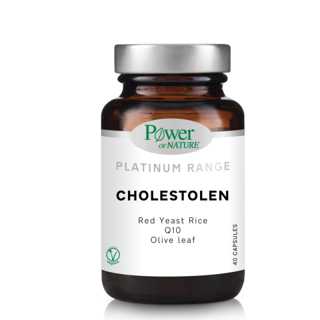 Power Of Nature Platinum Range Cholestolen Συμπλήρωμα Διατροφής για την Μείωση της Χοληστερίνης στο Αίμα 40 Κάψουλες