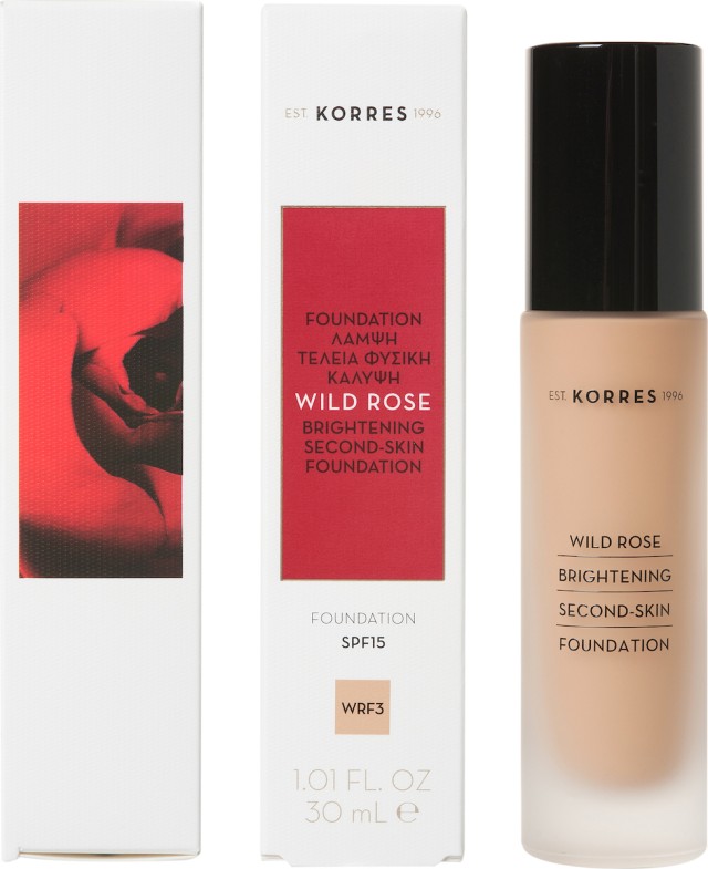 Korres Foundation Άγριο Τριαντάφυλλο SPF15 Απόχρωση WRF3 30ml