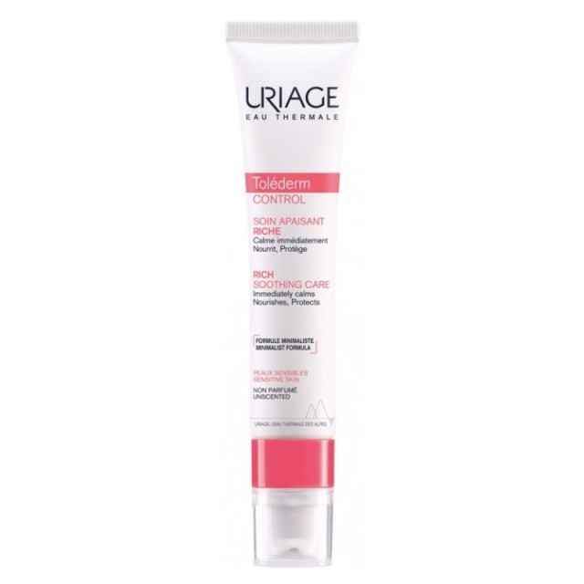 Uriage Tolederm Control Rich Soothing Care, Πλούσια Kαταπραϋντική Κρέμα, 40ml