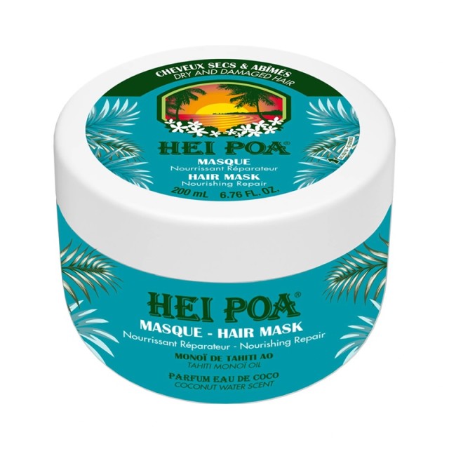 Hei Poa Repairing Hair Mask with Tahiti Monoi Oil Μάσκα Μαλλιών για Επανόρθωση 200ml