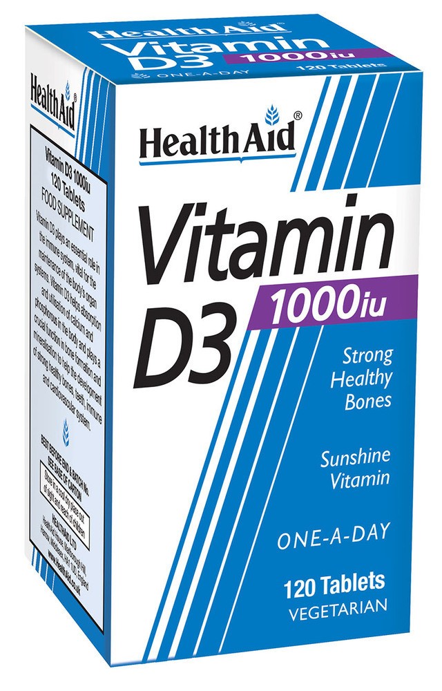 Health Aid Vitamin D3 1000iu 120 tabs