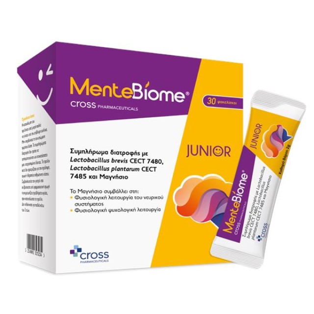 Cross Pharmaceuticals MenteBiome Junior, 30sachets