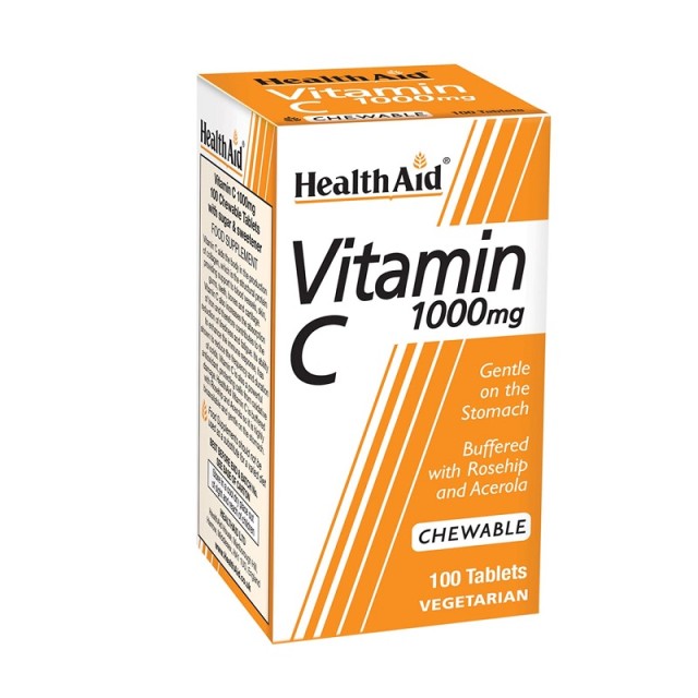 Health Aid Vitamin C 1000mg 100 μασώμενες ταμπλέτες