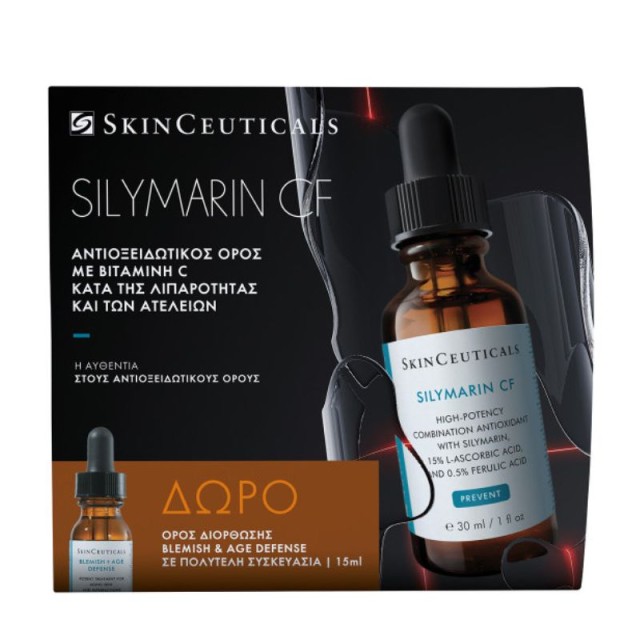 SkinCeuticals Promo Pack Silymarin CF Αντιοξειδωτικός Ορός 30ml & ΔΩΡΟ Blemish Age Defence Αντιγηραντικός Ορός Προσώπου 15ml