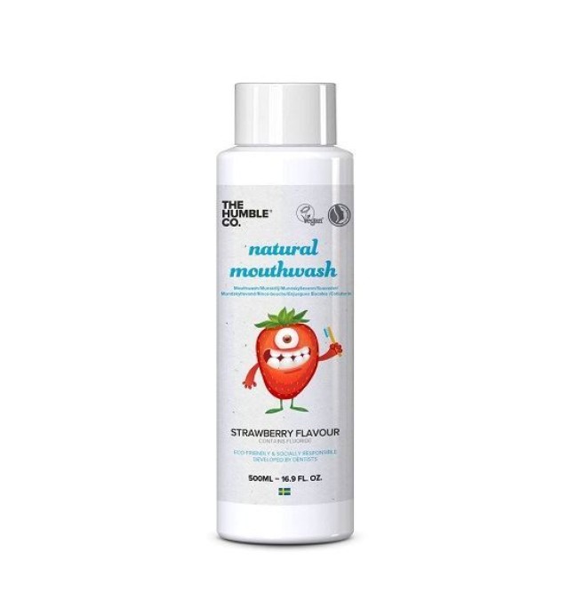 The Humble Co. Natural Mouthwash 500ml - Kids Strawberry