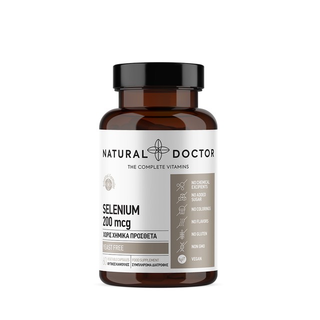 Natural Doctor Selenium 200 mcg 60 φυτικές κάψουλες