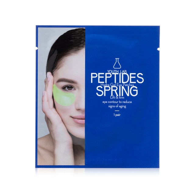 Youth Lab. Peptides Spring Hydra Gel Eye Patches Αντιρυτιδική Μάσκα Υδροτζέλ 1 Ζευγάρι Επιθέματα