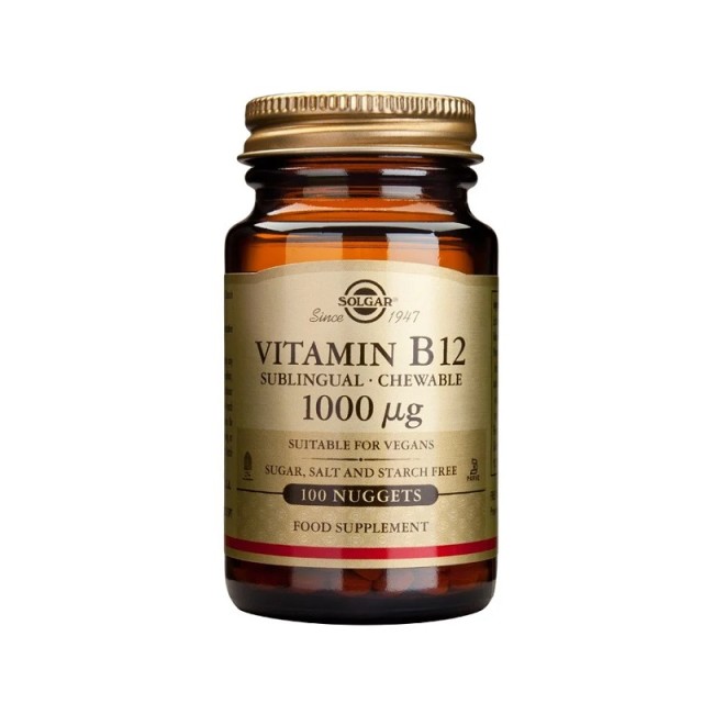 Solgar Vitamin B12 1000mcg 100 υπογλώσσια δισκία