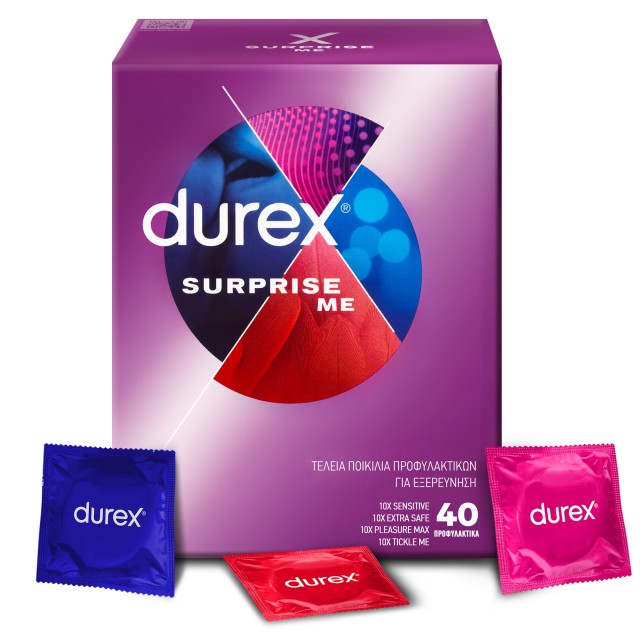 Durex Προφυλακτικά Surprise Ποικιλία 40τμχ