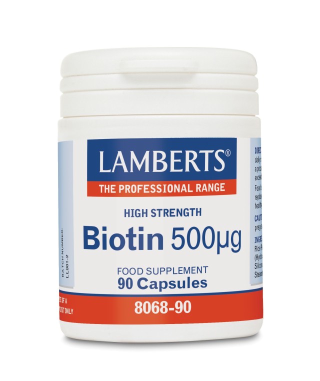 LAMBERTS BIOTIN 500MCG 90CAPS