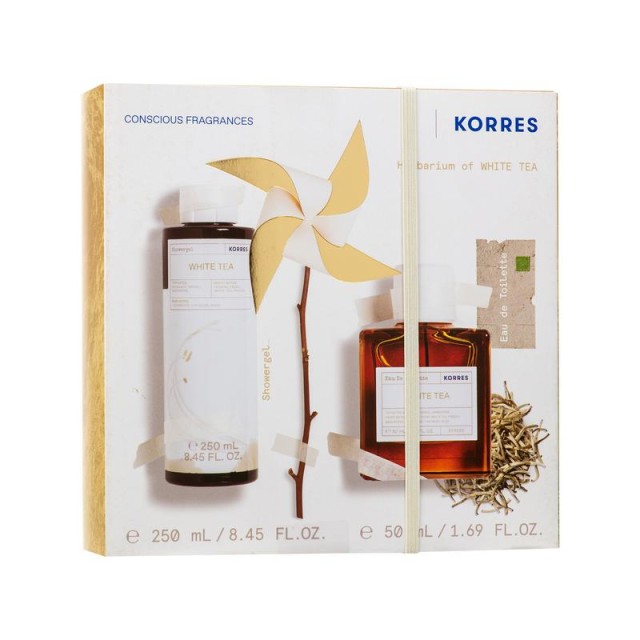 Korres Promo Pack Herbarium of White Tea Eau de Toilette 50ml + Αφρόλουτρο 250ml