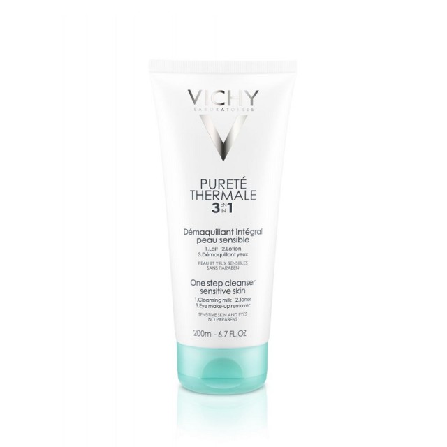 Vichy Purete Thermale 3 in 1 Cleanser Γαλάκτωμα Ντεμακιγιάζ για Ευαίσθητες Επιδερμίδες  200ml