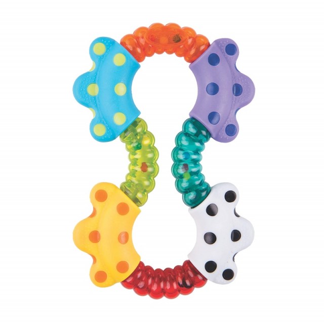 Playgro Click & Twist Rattle Ευλύγιστος κρίκος οδοντοφυΐας 1τεμ.