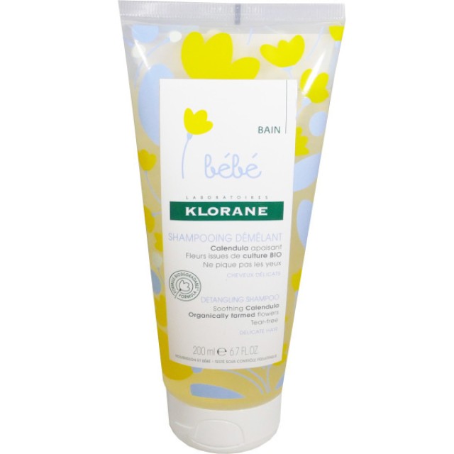 Klorane Bebe Shampooing Demelant Προστατευτικό Σαμπουάν 200ml