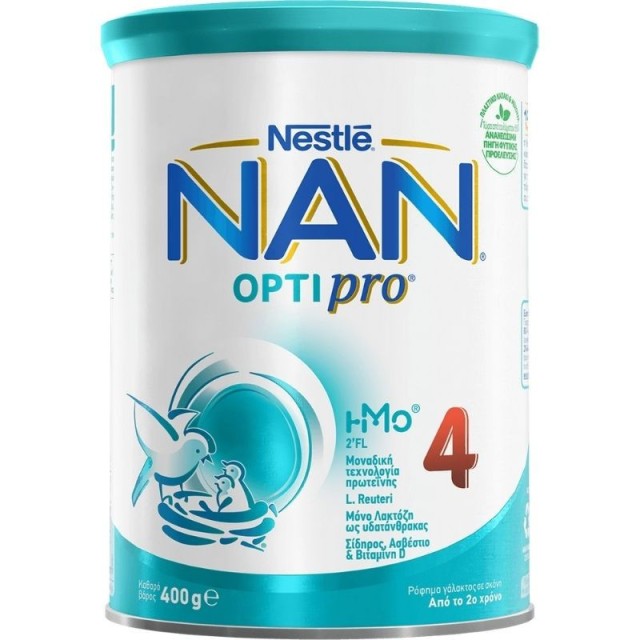 Nestle NAN 4 OptiPro Γάλα σε Σκόνη από το 2ο Χρόνο Ζωής 400gr