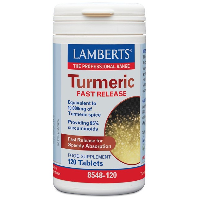 Lamberts Turmeric Fast Release Συμπλήρωμα Διατροφής 120tabs