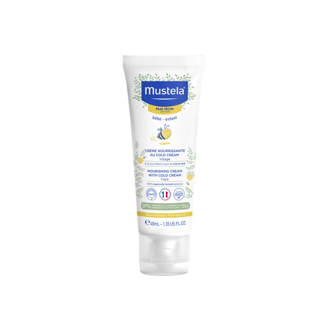 Mustela Nourishing Cream with Cold Cream, Κρέμα Ενυδάτωσης για Ξηρό Δέρμα 40ml