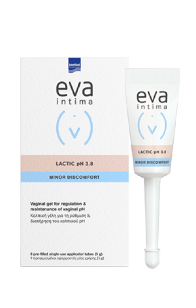 InterMed Eva Intima Lactic Gel  (9 προγεμισμένοι με γέλη κολπικοί εφαρμοστές μίας χρήσης)