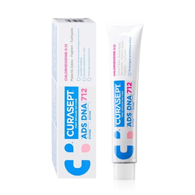 Curasept Toothpaste ADS DNA 712 Chlorhexidine 0.12% Οδοντόπαστα κατά της Φλεγμονής των Ούλων 75ml