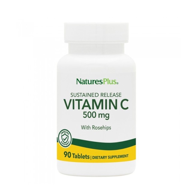 Natures Plus Vitamin C 500mg with Rosehips 90 ταμπλέτες