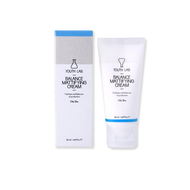 Youth Lab Balance Mattifying Cream 50ml Ρυθμιστική Ενυδατική Κρέμα για Λιπαρό Δέρμα