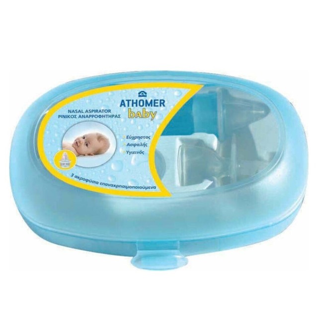 Athomer Baby Nasal Aspirator Ρινικός Αποφρακτήρας για Βρέφη