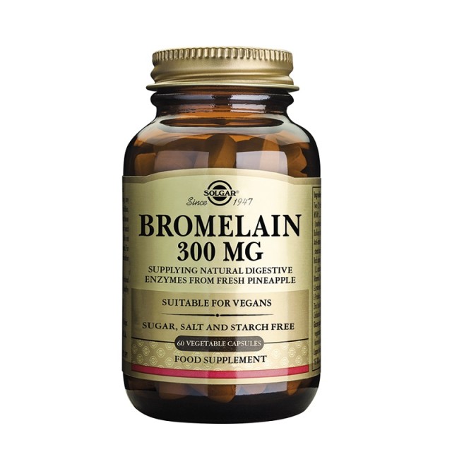 Solgar Bromelain 300mg 60 φυτικές κάψουλες