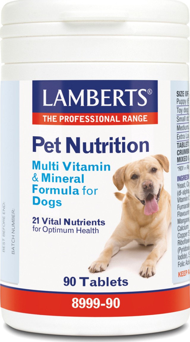 Lamberts Pet Nutrition Συμπλήρωμα Βιταμινών 90tabs