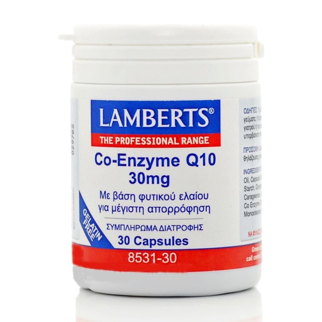 LAMBERTS CO-ENZYME Q10 30MG 30CAPS