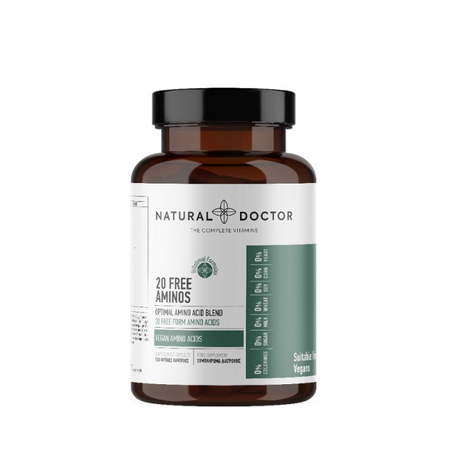 Natural Doctor 20 Free Aminos 120 φυτικές κάψουλες