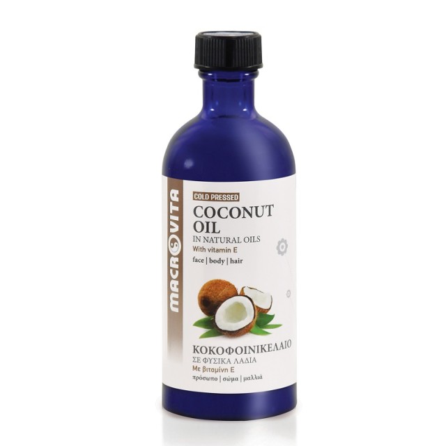 Macrovita Coconut Oil Κοκοφοινικέλαιο σε Φυσικά Λάδια με Βιταμίνη Ε 100ml