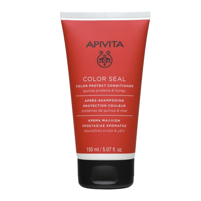 Apivita Color Seal Color Protect Conditioner Μαλακτική Κρέμα Προστασίας Χρώματος Με Πρωτεΐνες Κινόα & Μέλι, 150ml