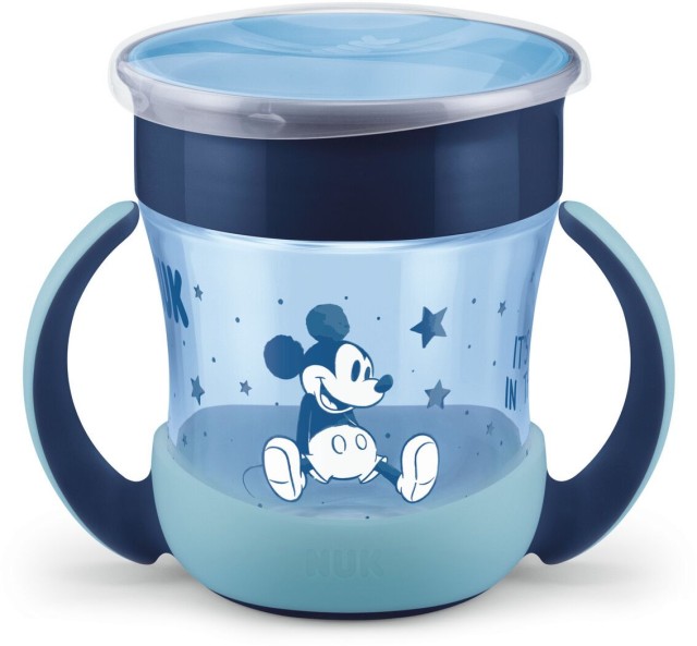 Nuk Mini Magic Cup Night 6m+ με Χείλος και Καπάκι Mickey 160ml (10.255.022)