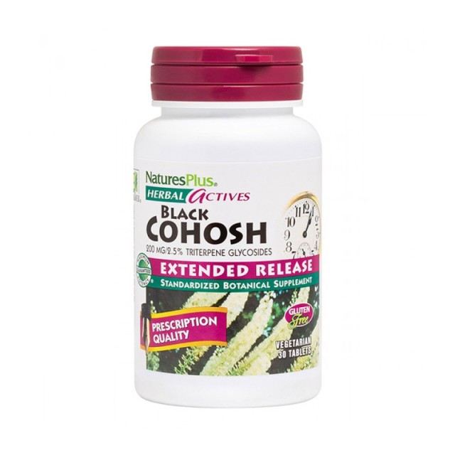 Natures Plus Herbal Actives Black Cohosh Extended Release 30 ταμπλέτες