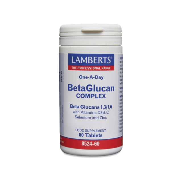 Lamberts Beta Glucan Complex Συμπλήρωμα B - Γλυκάνων, 60 tabs