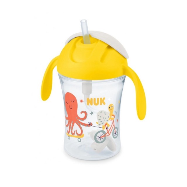 Nuk Motion Cup 8+m Πολυπροπυλενίου Κίτρινο (10.255.639) 230ml