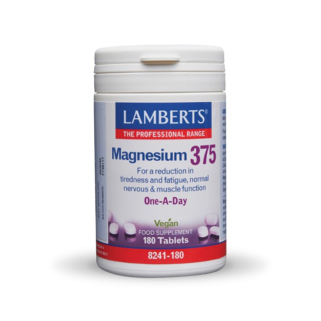 Lamberts Magnesium 375mg 180 ταμπλέτες