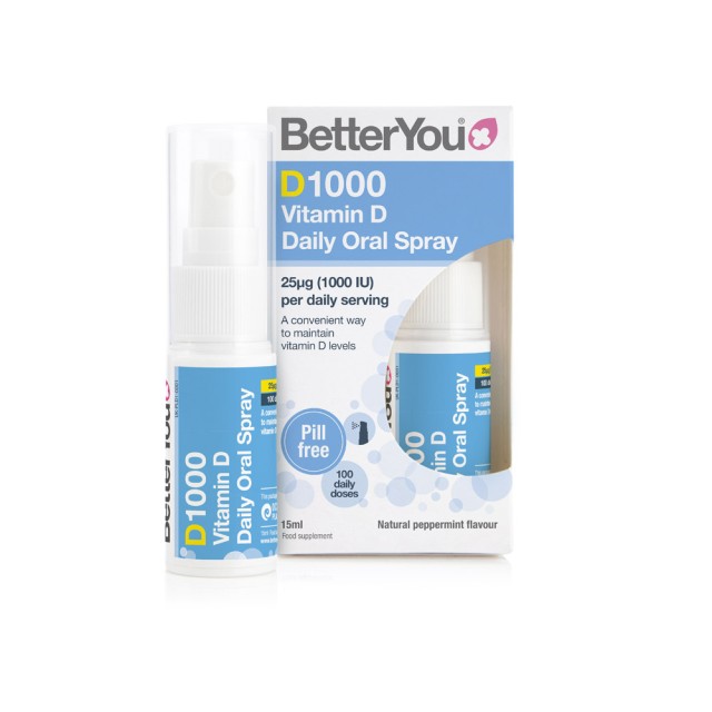 BetterYou D lux 1000 IU Υπογλώσσιο spray D3 15ml 100 Ψεκασμούς