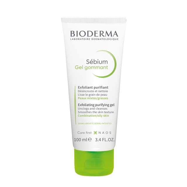 Bioderma Sebium Gel Gommant Απολεπιστικό Καθαριστικό Τζελ 100ml